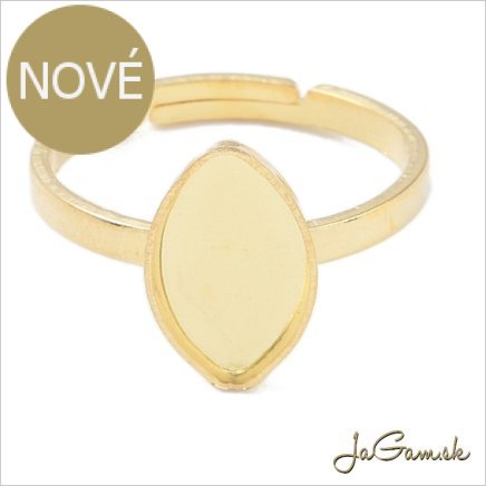 Základ na prsteň s lôžkom CHIRURGICKÁ OCEĽ 14x7mm, 1ks (CH1775g)